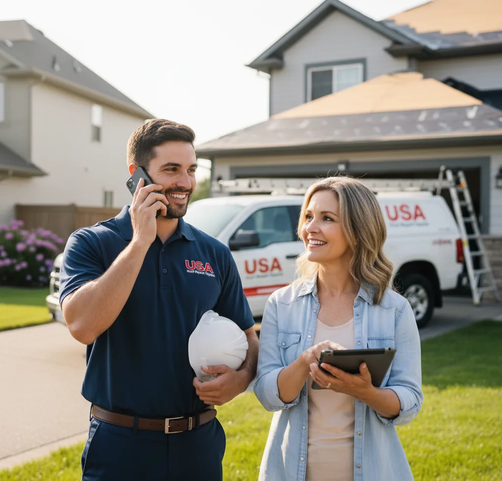 USA Roof Repair Experts customer support in Dilliner
